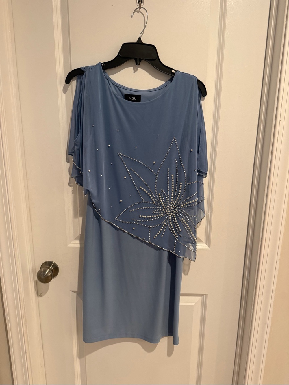 Brand New - MSK Light Blue Embellished Dress